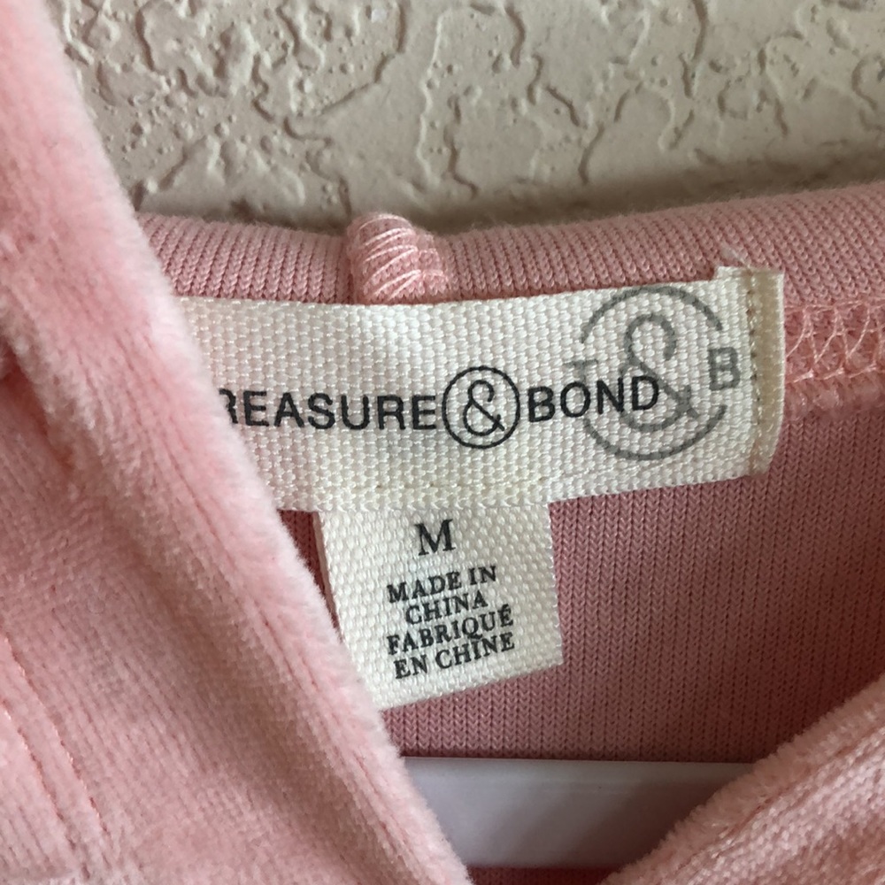 Treasure & Bond Velour Treatment Hoodie size M - Picture 5 of 6